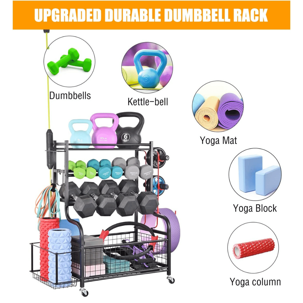 kettlebell storage rack 6 feet