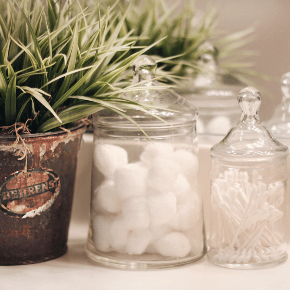 bathroom canisters