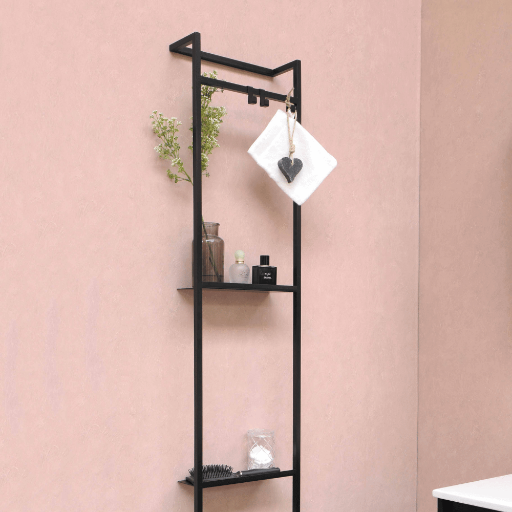 rustic bathroom shelves