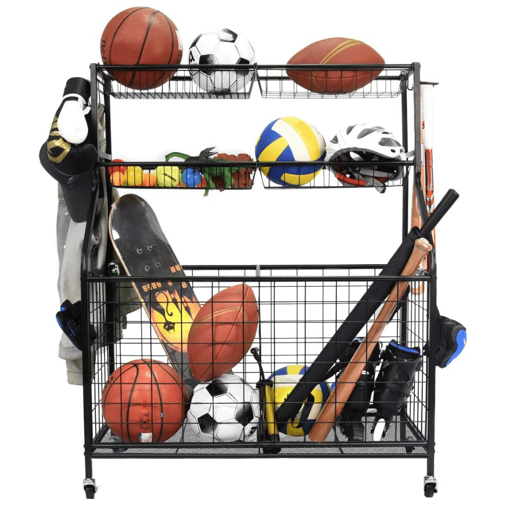 garage ball organizer