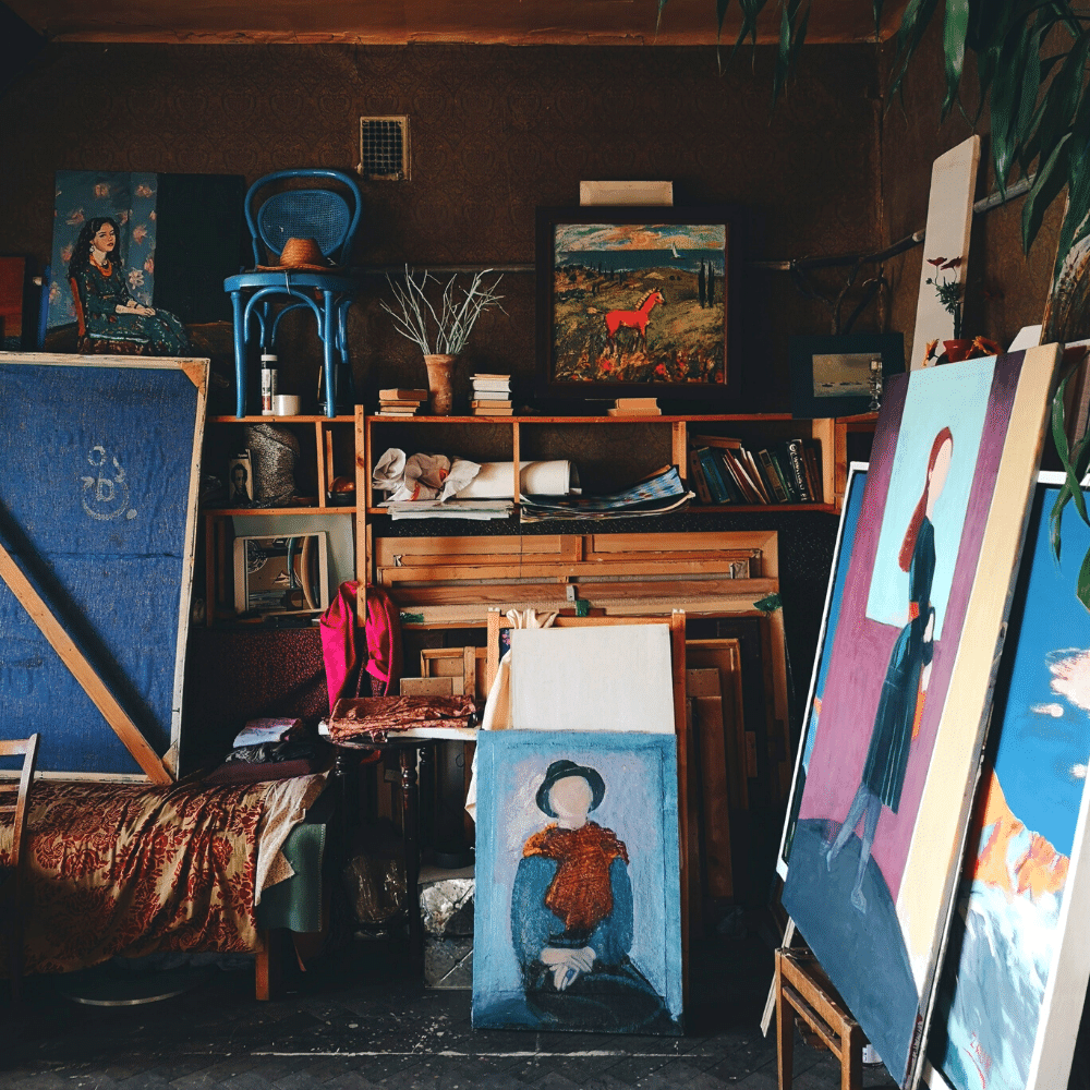 art storage rack