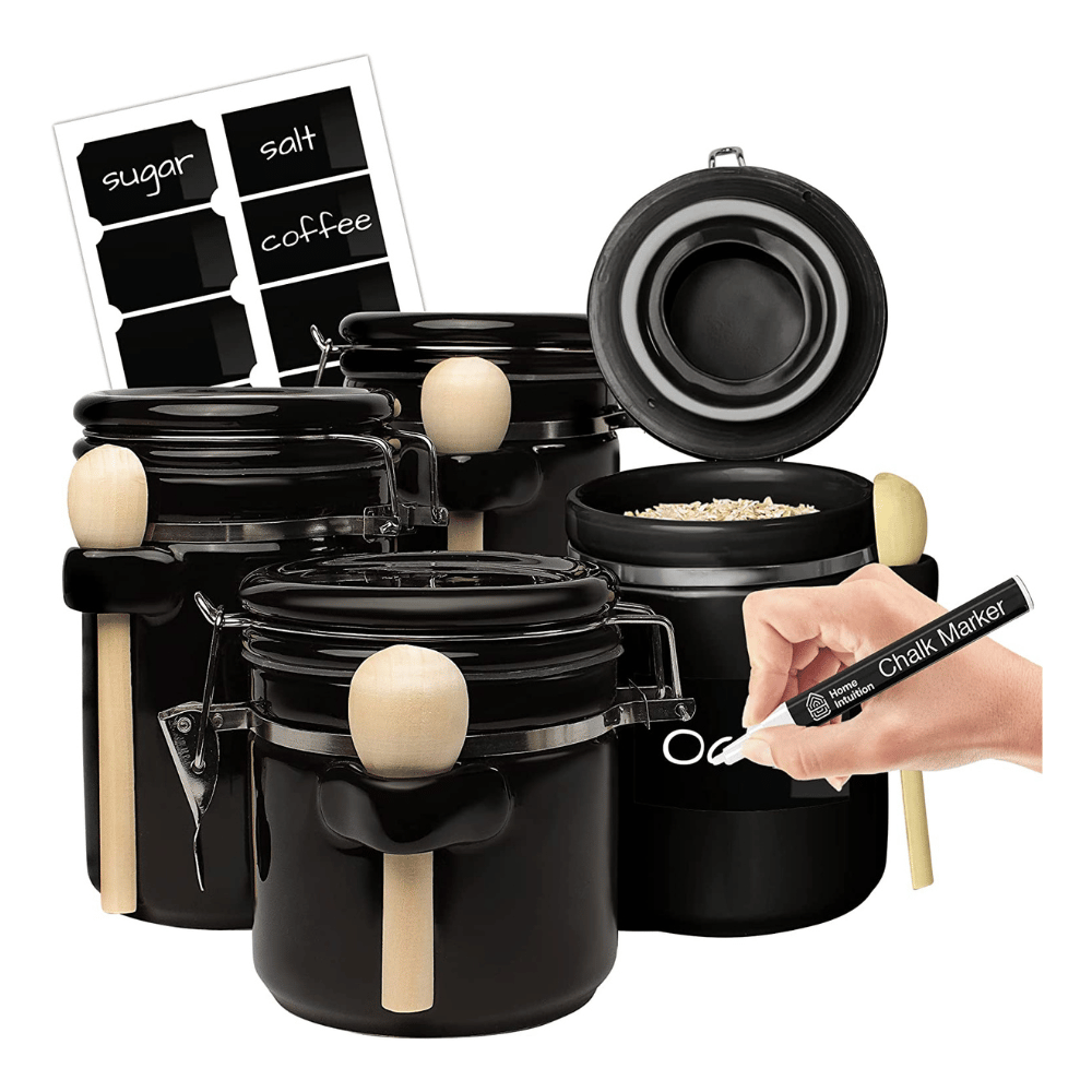5 Best Black Kitchen Canisters (Hands Down)